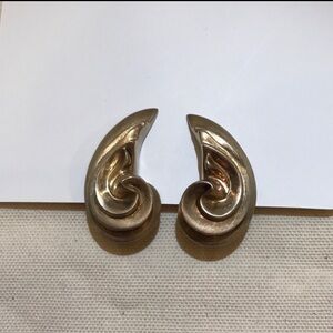 925 Sterling Silver PVM clip on earrings /signed von musulin